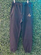 Load image into Gallery viewer, Black And Gold Sweatpants